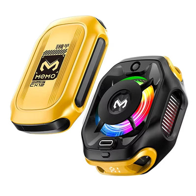 LinkMejor CX12 Mobile Phone Cooler Magnetic Clip with Detachable Battery Digital Display Semiconductor Ice Cooling Radiator with AI