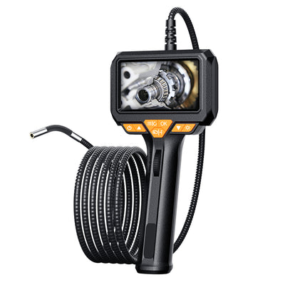 LinkMejor P330 1080P High Definition Industrial Endoscope 4.3Inch Large Screen 360° Rotating Lens Automotive Inspection Pipe Repair Tool