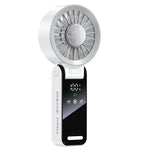 Tevorex Mini USB Fan with Digital Display 100-Speed Portable Folding Cooling Fan High Speed Strong Wind Handheld Small Fan for Outdoor