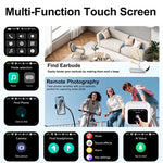 T13 AI Translation bluetooth 5.4 Earphone with Touch Screen Function 13mm Dynamic Coil Low Latency Semi-in-ear Sports Headphone