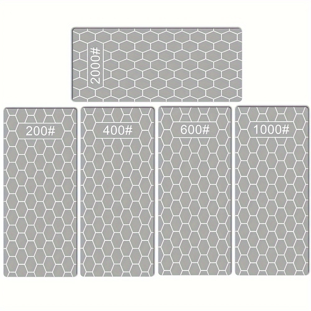 200 400 600 1000 2000grit Diamond Knife Sharpener Kit Sharpening Stone Grind Grinding Kitchen Tools Honeycomb Flaky Whetstone