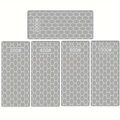 200 400 600 1000 2000grit Diamond Knife Sharpener Kit Sharpening Stone Grind Grinding Kitchen Tools Honeycomb Flaky Whetstone