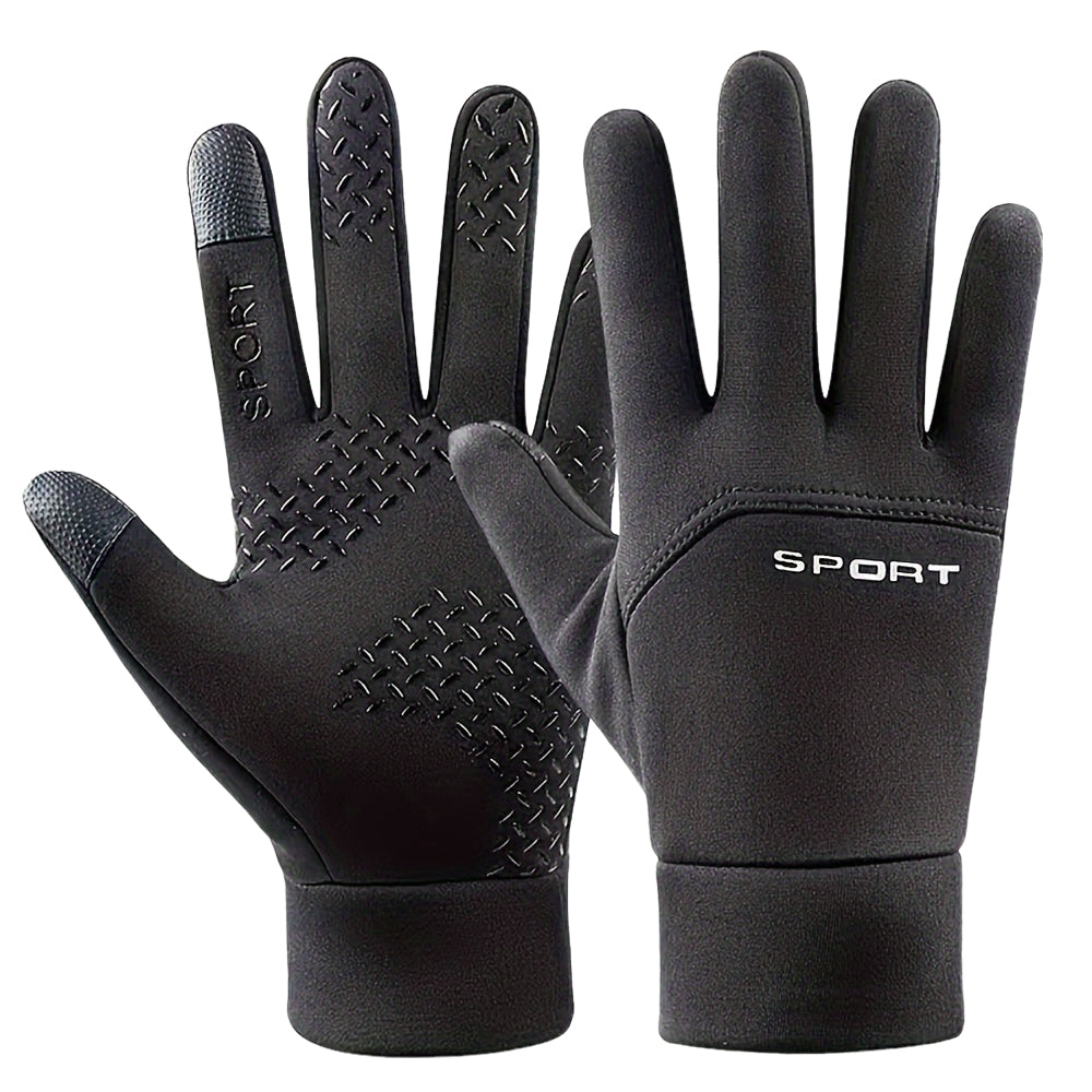 LinkMejor Winter Cycling Gloves for Men Women Touchscreen Thermal Windproof Fleece Motorcycle Gloves Warm Thick Driving Skiing Gloves