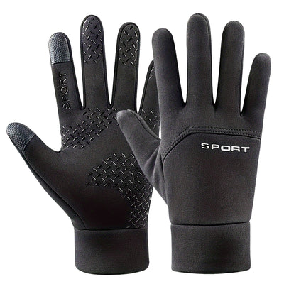 LinkMejor Winter Cycling Gloves for Men Women Touchscreen Thermal Windproof Fleece Motorcycle Gloves Warm Thick Driving Skiing Gloves