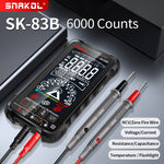 SK-83A/B Smart Multimeter 600V 10A 6000 Counts Auto Range NCV Backlit LCD Rechargeable Battery Capacitance Temperature Measurement