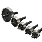 Drillpro 15-53mm Hole Sawtooth HSS Drill Bit Hole Saw Cutter for Stainless Steel Metal Alloy Hole Drilling