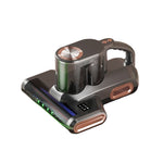 Tevorex Dust Mite Vacuum Cleaner 15kPa Strong Suction Ultrasonic Sterilization 3 Speeds 12000 RPM Beating Type C Charging Dual Dust Cup for Home Use