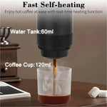 IPRee Portable Wireless Electric Espresso Coffee Machine For Travel Car Home Camping Coffee Maker 3-in-1 Capsule Powder Coffee Maker