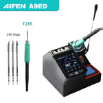 LinkMejor A9ED Soldering Station 180W Power Electronic Welding Tool 100°C-450°C Fast Heating Come with 245 Tips