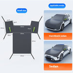 Car Windshield Frost Cover Winter Car Window Snow Anti UV Block Extended Engine Hood Full Car Cover for Four Seasons