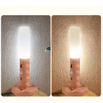 LinkMejor Motion Sensor Night Light Kitchen Cabinet Light Usb Rechargeable Wall Light Home Bedroom Table Lamp Bedside Lamp