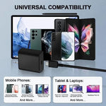 PD45W 1-Port USB PD Charger USB-C Fast Charging Wall Charger Adapter EU Plug US Plug with 1M Type-C to Type-C Cable