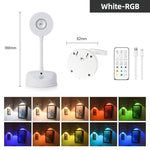 Elfeland Rechargeable LED RGB Motion Sensor Spotlight Timer Smart PIR Sensor Wall Lamp with Remote Control
