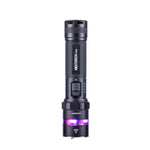 LinkMejor P83 1300LM Strong Light Rechargeable LED Flashlight Red And Blue Glitter Outdoor Tactics Super Bright Portable Security Patrol Torch