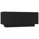 TV Cabinet Black 39.4"x14"x16" Chipboard