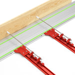LinkMejor Upgraded Aluminum Alloy Parallel Guide System for Repeatable Cuts for Track Saw Rail Fit for Makita and Festool Woodworking Tools Hook Upgrade
