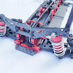 1/10 DGW High-speed RC Car Carbon Fiber Frame Chassis Professional Racing Model