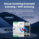 LinkMejor Tuya WIFI Smart ATS 2P/3P/4P 230VAC Dual Power Automatic Transfer Switch Uninterrupted Remote Automatic Control Power Switcher