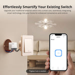 LinkMejor ZBMINIR2 Zigbe Smart External Switch Control Timer Function Compact Size Requires Neutral Wire Voice Control Works with Alexa Google Home