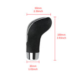5-Speed Leather Car Universal Modified Gear Head Ball Head Black Punching Type