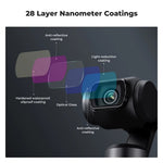 LinkMejor Concept 3-In-1 Filter Kit 28-Layer Nano Coating ND2-32 CPL MCUV Camera Lens Filters Compatible with DJI Osmo Pocket 3 Camera