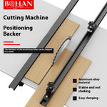 LinkMejor Cutting Machine Positioning Fence Aluminum Alloy 1280mm/2560mm Adjustable Clamp Range Precision Guide Track for Woodworking