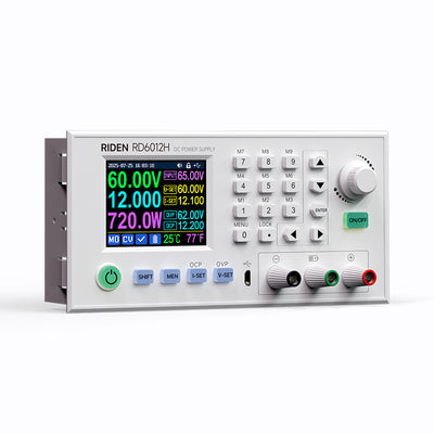 LinkMejor RD6012H Buck Boost DC Power Supply 60V 12A 720W 2.4 Inch Color HD Display PC Software Control