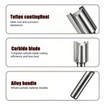 1 Pc Mortise Tenon Milling Inclined Router Bit 8mm Shank Double Edge Tungsten Steel Cutter for Laminate MDF Plywood Hardwood Softwood CNC Electric Router