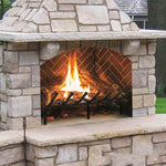 LinkMejor Fireplace Grate 24 inch Heavy Duty Solid Steel Fireplace Log Holder 3/4" Bar Fire Grate Wrought Iron Wood Stove Holder Firewood Burning Rack for Indoor Outdoor Chimney Hearth Kindling Tool