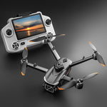 LinkMejor YL09 WiFi FPV with 4.3inch LCD Screen Controller 720P HD Dual Camera Servo Gimbal One-Key Spray 360° Obstacle Avoidance Brushless RC Drone Quadcopter RTF