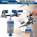 LinkMejor Multi-Vise Portable Vise Removable Jaws 360° Rotation 50° Tilt Bench Clamp Rotary Tool Holder