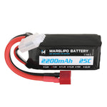 LinkMejor 7.6V 2200mAh 25C 2S Lipo Battery T Plug with XT60 Adapter for RC Model Toys