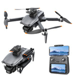LinkMejor L600-1 PRO GPS 5G WiFi FPV with 4.5inch LCD Screen Controller HD Dual Camera Servo Gimbal 360° Obstacle Avoidance Brushless Foldable RC Drone Quadcopter RTF