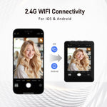 D11 Screen Mirroring Selfie Stick with Tripod 180° Rotation 4 Brightness Levels Portable Vlog Stand for iOS Android