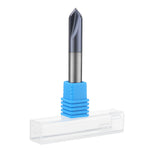 Drillpro 2 Flutes 90 Degree 2-12mm Carbide Chamfering Cutter End Mill HRC45 Milling Cutter
