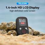 LinkMejor T13 Wireless Bluetooth Remote Control 1.4 Inch HD Color LCD Display 5 Levels Brightness Adjustment 60m Long Range One-Click On/Off Waterproof Long Battery for GoPro Hero 13 12 11 10 9 8 Max Action Camera
