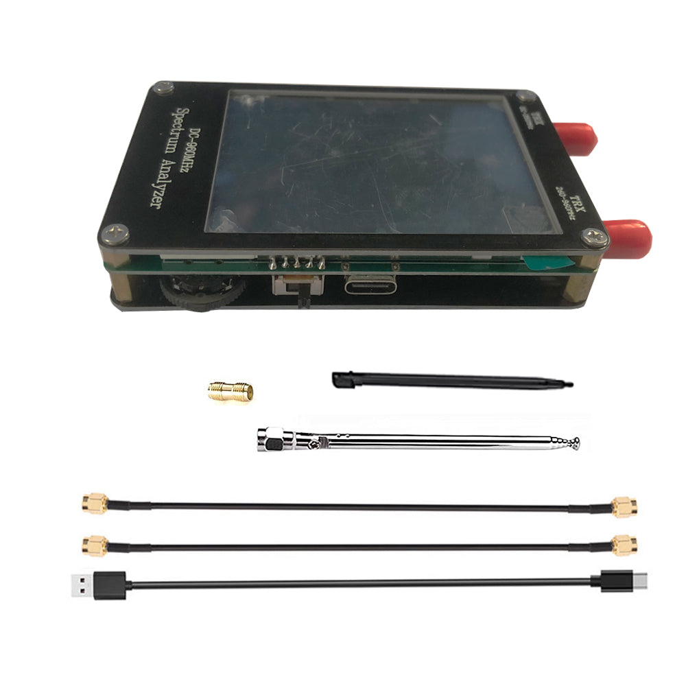 2.8 Inch Spectrum Analyzer with Fast Scanning Speed and User-friendly Controls for Accurate Signal Monitoring and Device Emissions Testing Including Essential Accessories