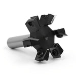 Six Blade T Slot Router Bit 1/2 Inch Shank SAE 5140 Tungsten Carbide Cutter for Woodcraft Engraving Machine Electric Grinder