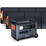 Blackview Oscal Powermax 3600 SE PM3600SE Rugged Power Station+2*PM200 Pro Solar Panel Kit Power Station 3600W 14 Versatile Outlets with 14 Outlets LiFePO4 Cells 6 * LED Light Modes Power Backup for Emergency Communication Camping House Trolling