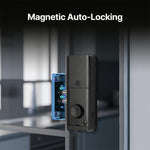 LinkMejor BA2L5 bluetooth Smart Lock NFC IC Card Tuya App Remote Unlock Doorlock for Glass Door Wooden Door