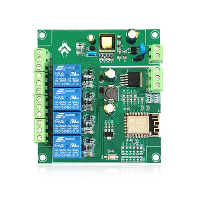 Relay Module WiFi 4 Channel ESP8266 Development Board Voltage Monitoring Relay Industrial Parts for Wireless Control DC7~12V/5V