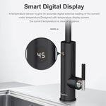Briwellna 3200W Instant Electric Water Heater IPX4 Waterproof Lever-Adjustable Temperature Control EU Plug for Kitchen Toilet Washroom Rapid Heating