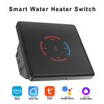 DS-107NWN Tuya Smart WiFi Water Heater Switch 16A 3500W Energy Monitoring Timer Touch Control Works with Alexa Google Home Tuya Smart Life