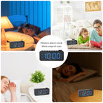 LinkMejor LED Digital Alarm Clock with FM Radio / Dual Alarm / Snooze / External USB Charging Port / Dimmable Night Light For Bedroom / Office