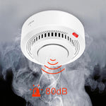 Tuya WiFi Smoke Detector Ceiling Mounted Fire Alarm Smart Home Tuya APP Control 80dB Battery Powered Sensor