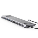 13 in 1 USB C Docking Station Network Hub with VGA PD 3.0 USB-C RJ45 10/100Mbps Laptop Stand for MacBook iPad Surface pro