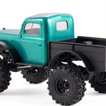 LinkMejor FCX24 Power Wagon 12401 RTR 1/24 2.4G 4WD Brushless RC Car Rock Crawler Off-Road Truck Two Speed Upgraded Chassis Metal Gears Portal Axles LED Light Oil Filled Shocks Vehicles Models Toys