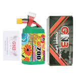 LinkMejor GNB 14.8V 700mAh 120C 4S LiPo Battery XT30 Plug for Cinelog25 V2 2.5 to 4 Inch RC FPV Racing Drone