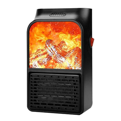 Portable Electric Heater 400W Ceramic Space Heater Plug-in Electric Heater For Home Fan Thermostat Control Fireplace Heater
