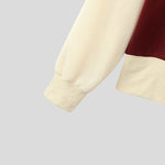 LinkMejor Mens False Two-Piece Patchwork Long-Sleeve Pullover Hoodies Comfy Crew Neck Top for Male